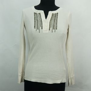 Fitted Thermal w Sequin Design S